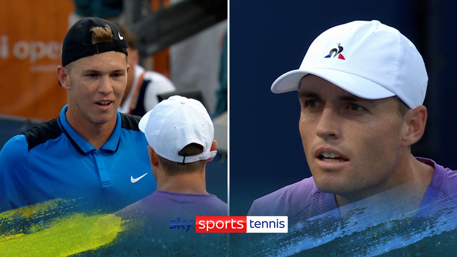 Martin Damm and Christopher O'Connell confront each other at Miami Open