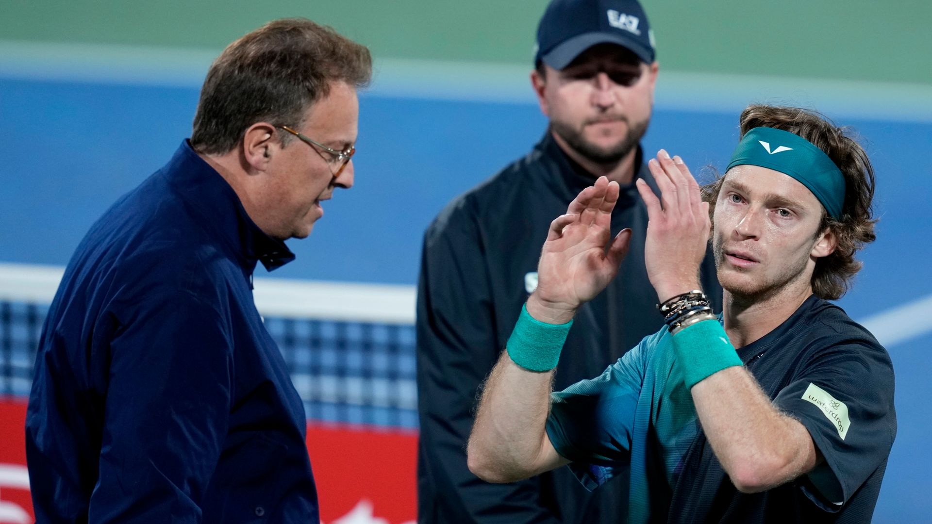 Rublev disqualified for screaming at line judge in Dubai semi-finals