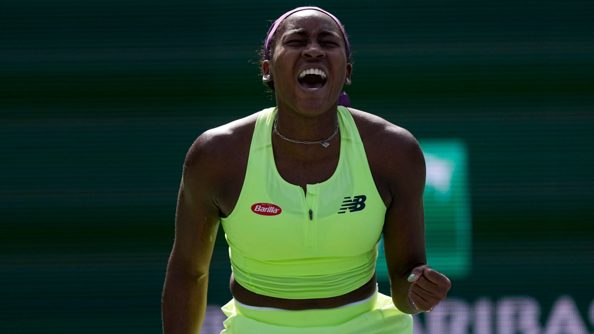 Gauff happy with 'mental fight' after surviving scare at Indian Wells