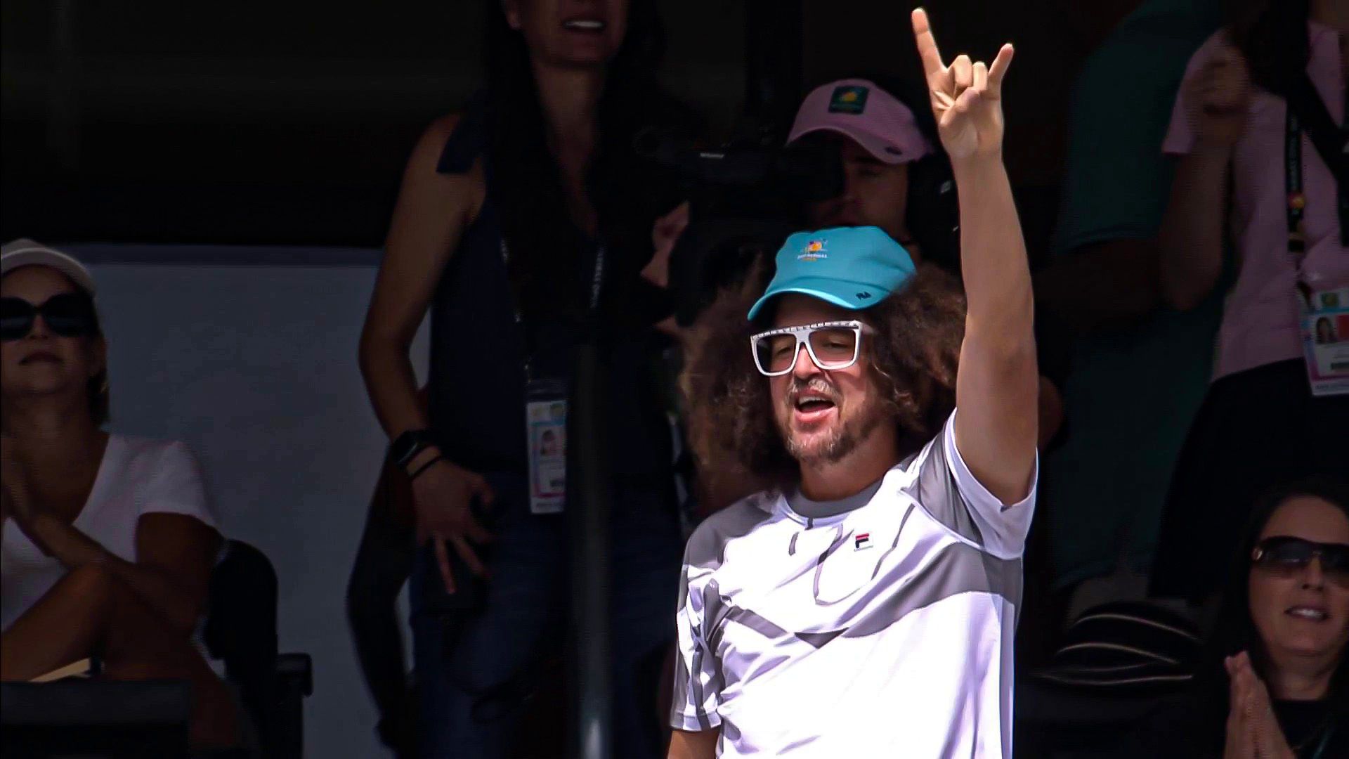 'It's party time' | Tennis fan Redfoo dances at Indian Wells