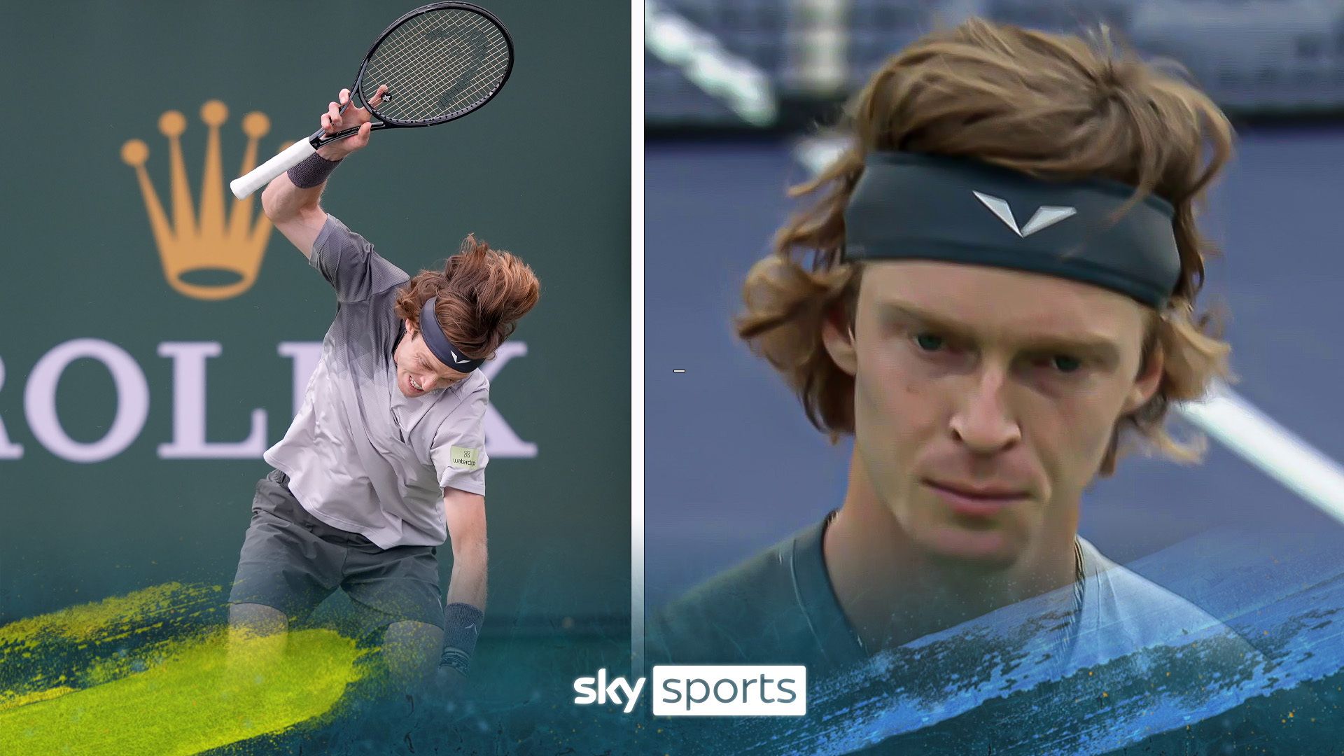 'Volcanic' Rublev slams racket in frustration
