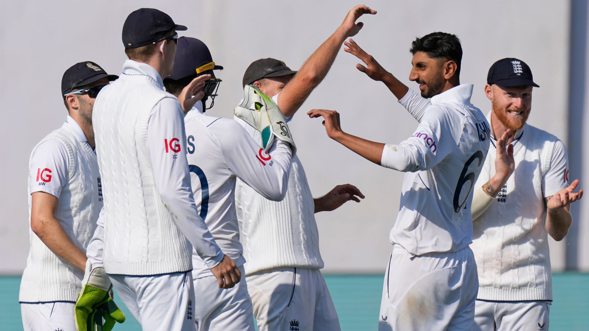 Bashir shines but England toil again as India build big lead