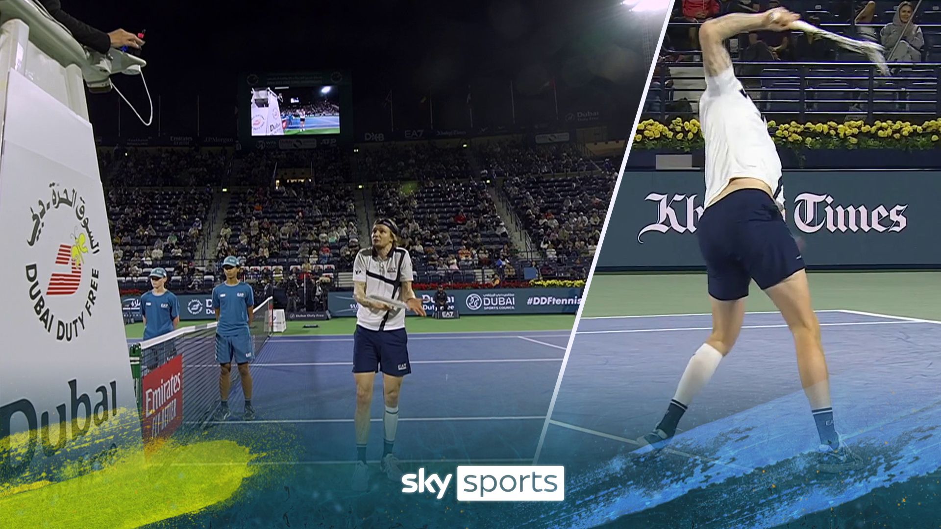 'You can't count!' | Bublik annihilates racket, then argues with umpire