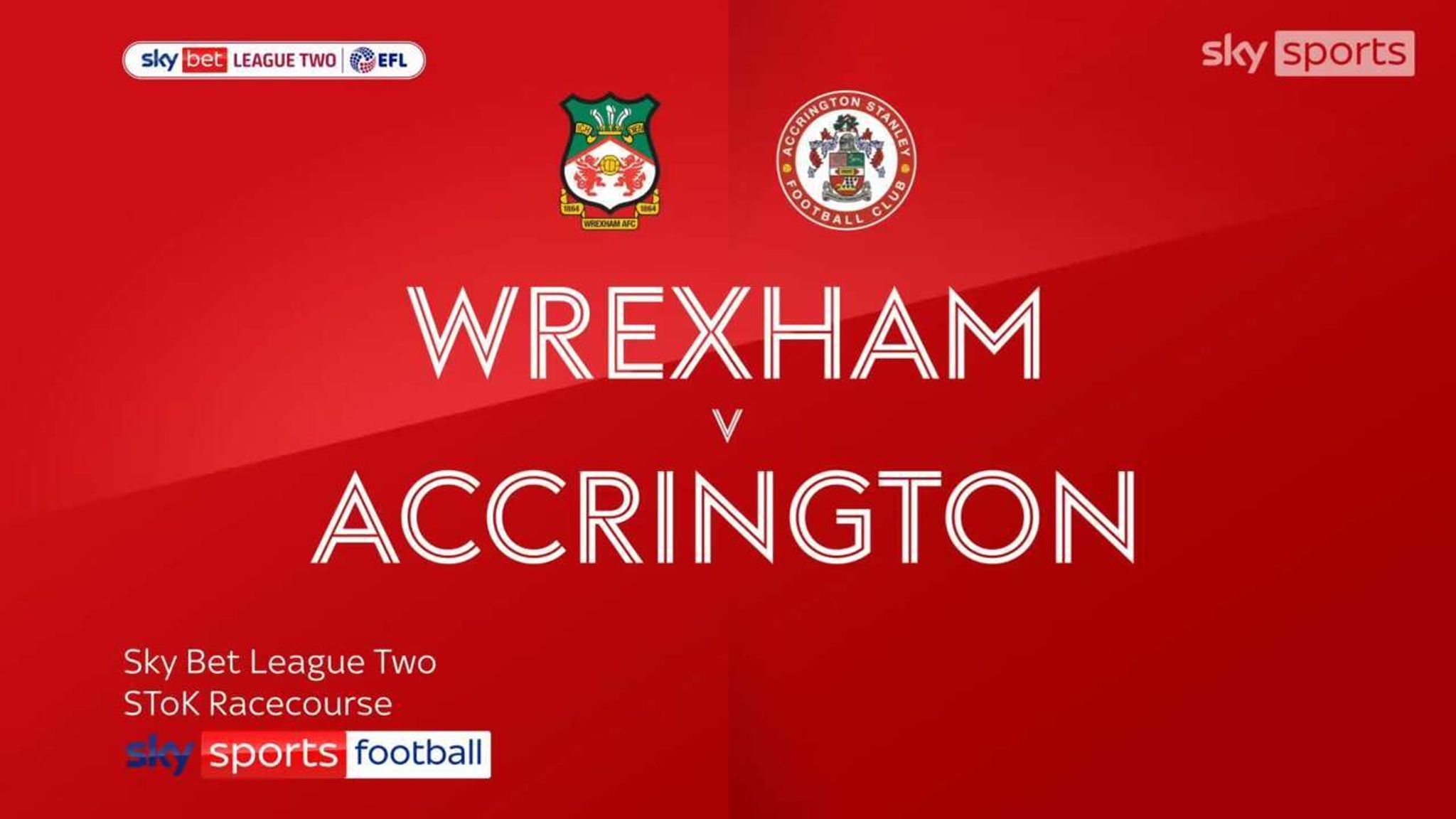 Highlights of the Sky Bet League Two match between Wrexham and Accrington Stanley