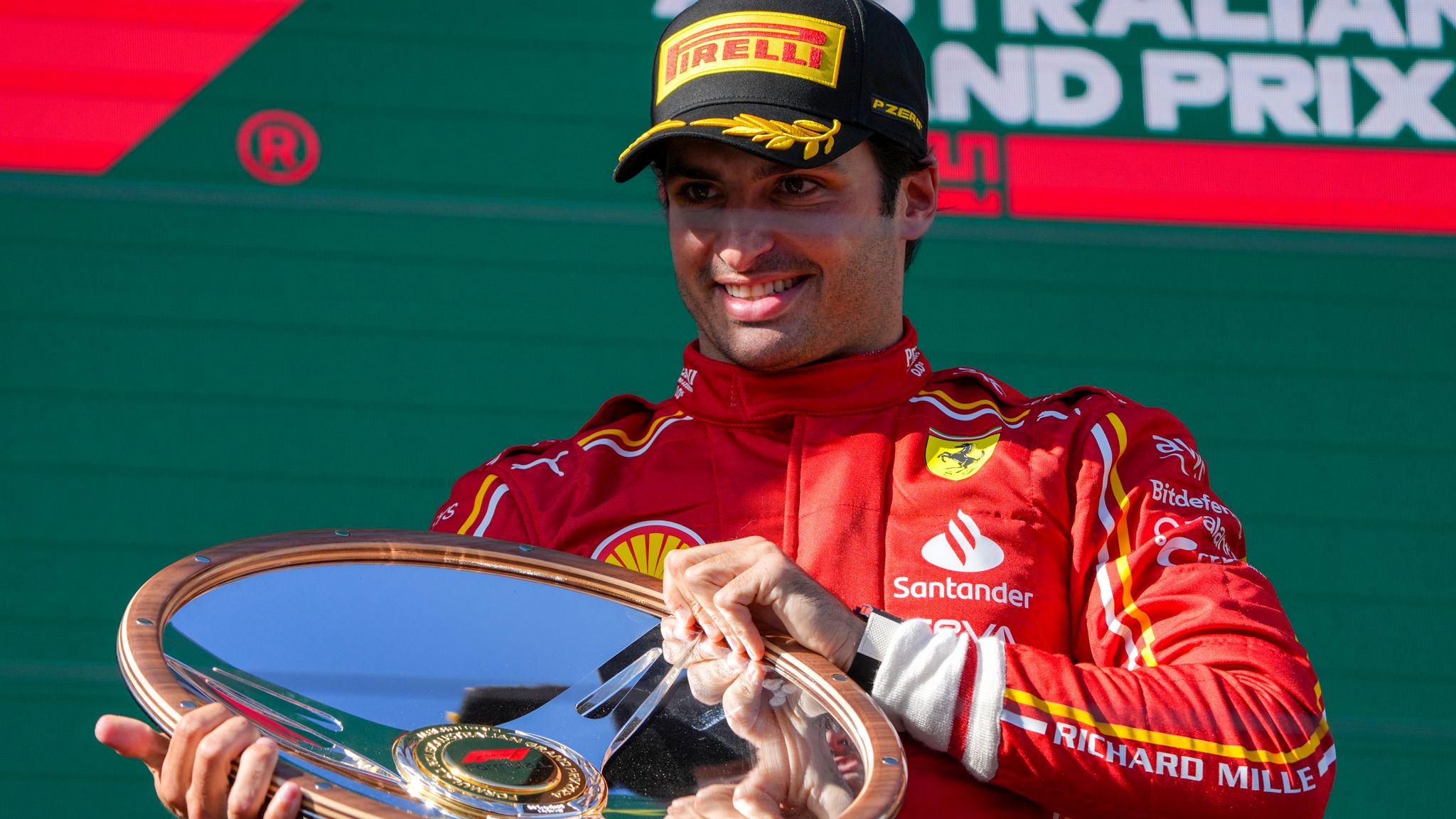 Australian GP: Carlos Sainz leads Ferrari one-two from Charles Leclerc after Max Verstappen streak ends with retirement | F1 News | Sky Sports