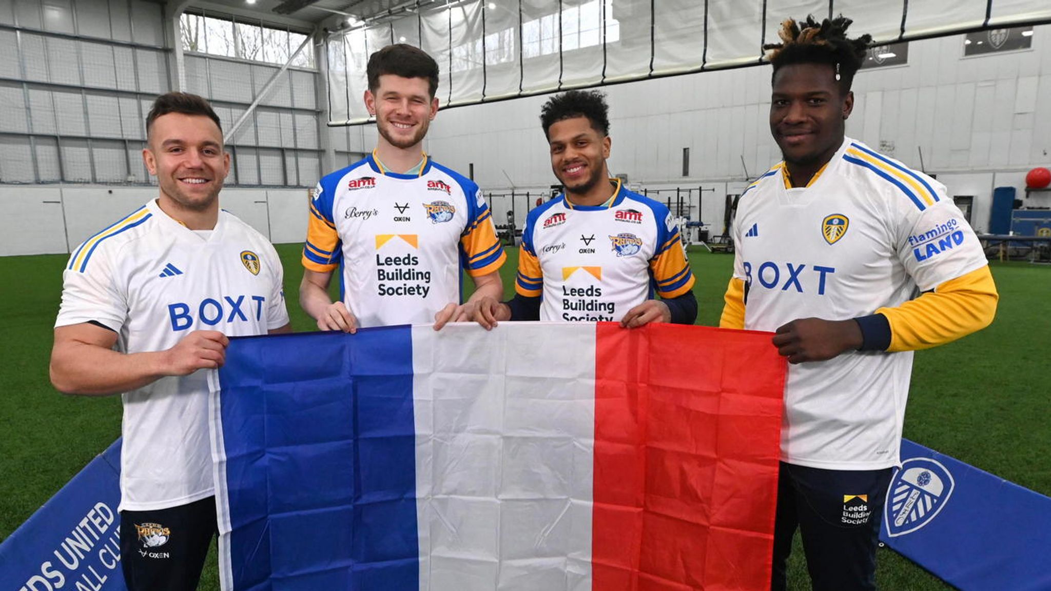 Leeds Rhinos and Leeds United make French connection ahead of live Sky  Sports double-header, Rugby League News