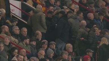 Sheffield Utd fans depart after Arsenal's early domination