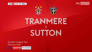 Tranmere 1-0 Sutton