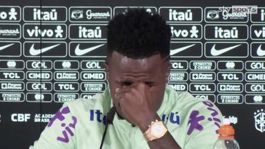 Vinicius Jr reduced to tears in press conference while discussing racism