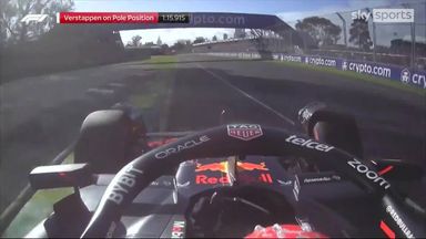 Onboard with Verstappen's pole lap at the Australian GP