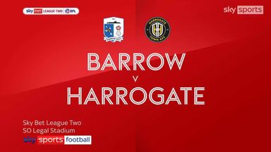 Barrow 0-0 Harrogate