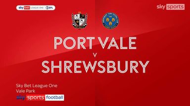 Port Vale 1-2 Shrewsbury