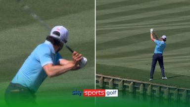 The greatest club toss? | Hadwin launches club into water in frustration!