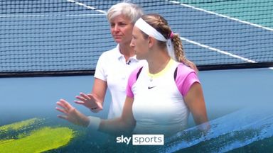 'She's absolutely fuming' - Azarenka leaves court as power outage delays game