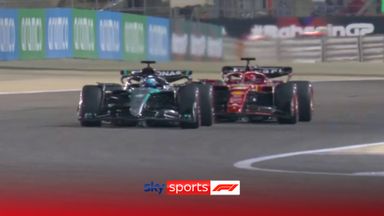 'Mighty driving there!' | Russell overtakes Leclerc for second