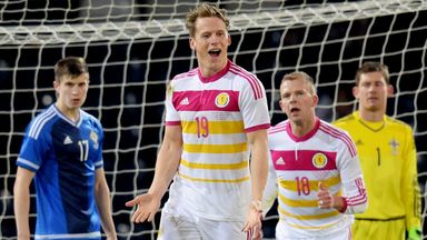 Last time out: Scotland's late win over Northern Ireland in 2015