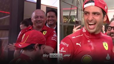 'What a lad!' | Sainz and Vasseur celebrate huge victory for Ferrari