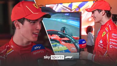 SkyPad Analysis: Bearman's first look at himself in a Ferrari!