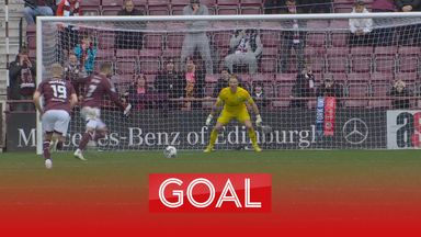 Grant's penalty give Hearts the lead against Celtic 