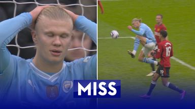 Worst PL miss ever? Haaland misses open goal from three yards