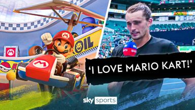 Zverev: I love Mario Kart!