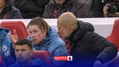 'He's having a proper whinge' | De Bruyne unhappy after being subbed