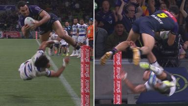 Ever seen a more spectacular try?! | 'Gravity-defying'!