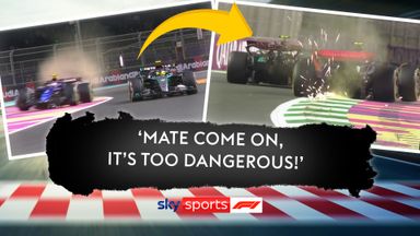 'Mate! It's too dangerous' | Hamilton apologises after close call with Sargeant 