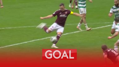 Shankland's clean finish doubles Hearts' lead against Celtic