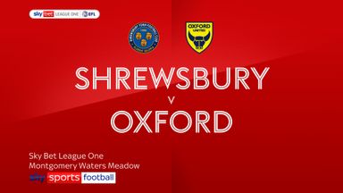 Shrewsbury Town 1-1 Oxford 
