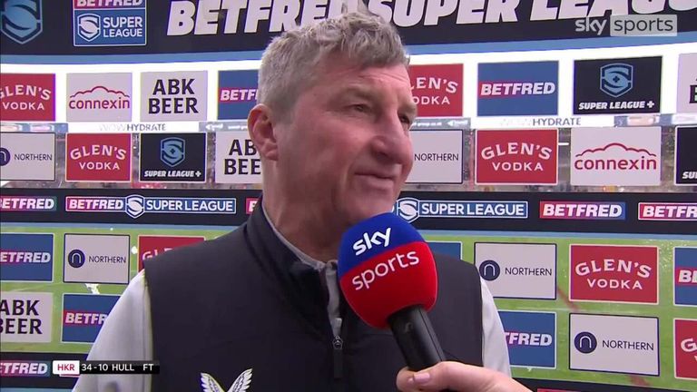 Hull FC head coach Tony Smith reacts to his side's disappointing derby defeat away to Hull KR. 