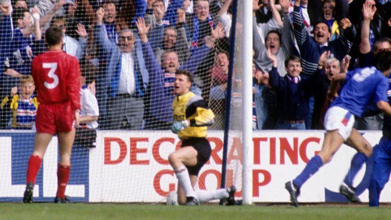 Aberdeen lost at Rangers on the final day of the 1990/91 season