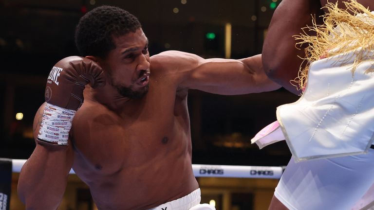 Anthony Joshua knocks out Francis Ngannou with vicious finish against  former UFC heavyweight champion | Boxing News | Sky Sports