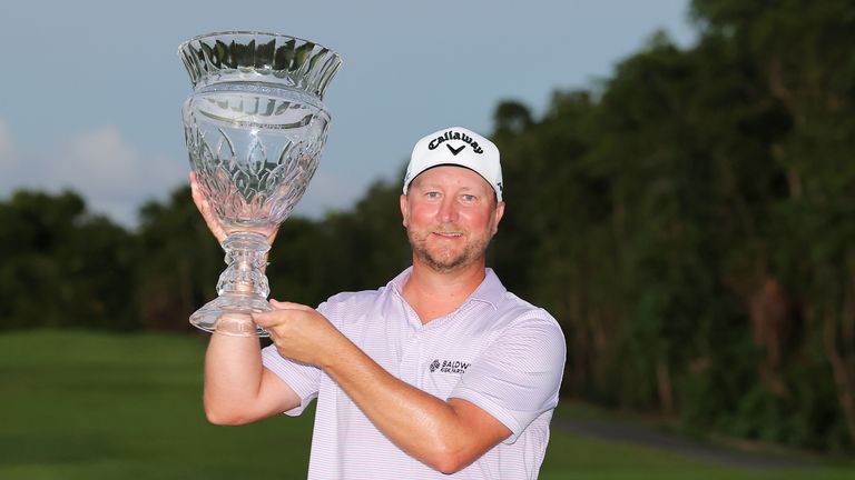 Bryce Garnett has regained his PGA Tour status with his victory