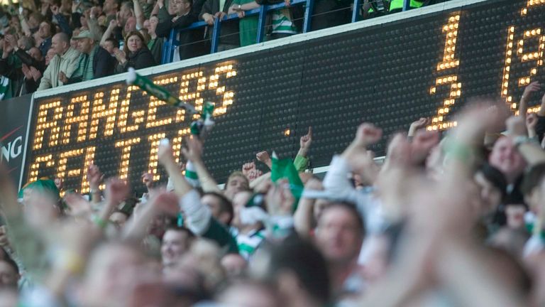 Celtic fans thought the title was won after victory at Ibrox 