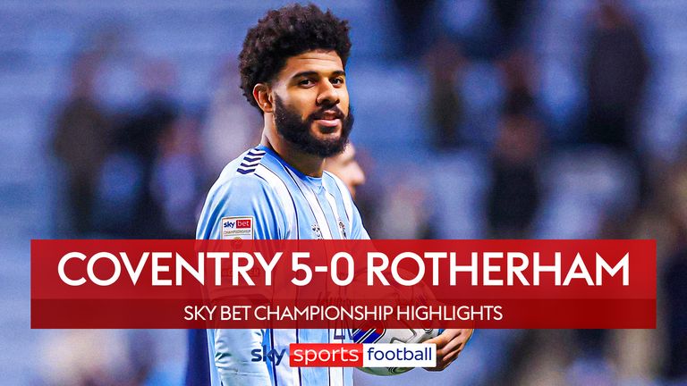 Coventry 5-0 Rotherham highlights