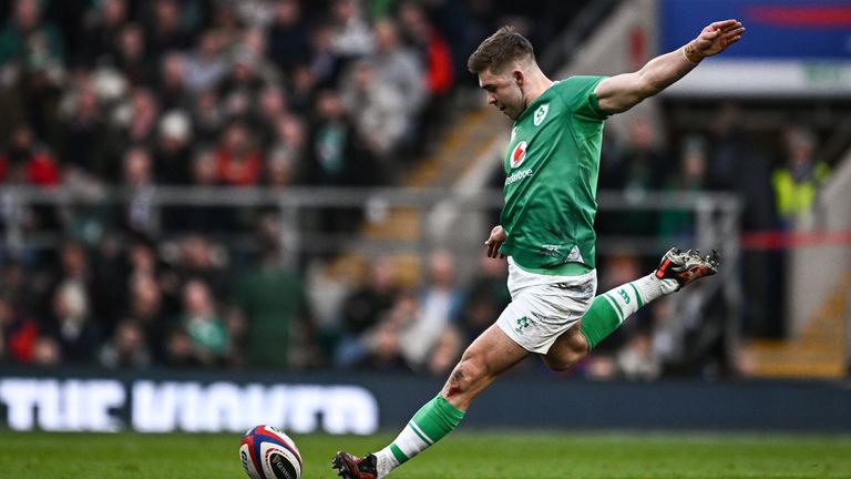 Jack Crowley kicked Ireland into a 9-8 lead via long-range penalty
