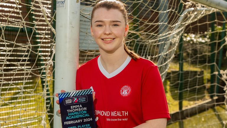 Emma Thomson won the Parks Motor Group SWPL player of the month award for February (Credit: Colin Poultney/SWPL)