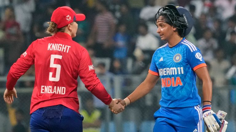 England won the three-match T20 women's cricket series against India in Mumbai in December 2023
