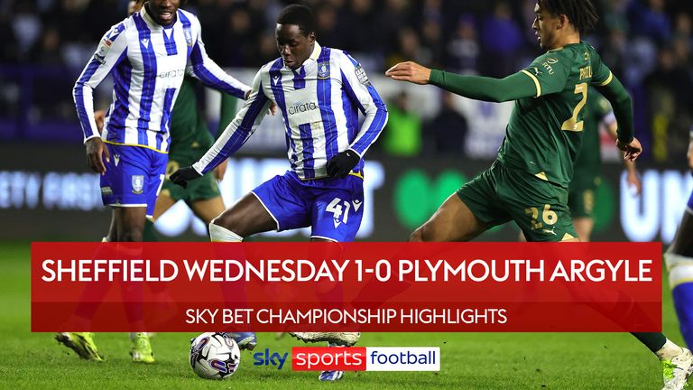 Sheffield Wednesday 1-0 Plymouth Argyle highlights