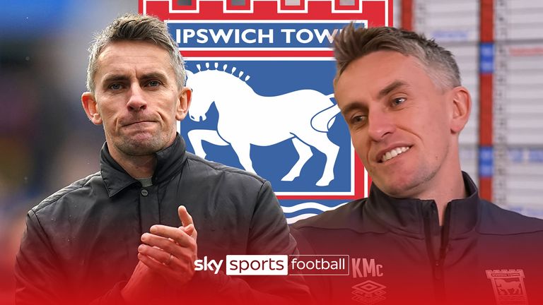 Ipswich Town boss Kieran McKenna tells Sky Sports he is looking forward to another record-breaking promotion race as they target a spot in the Premier League IV Thumb