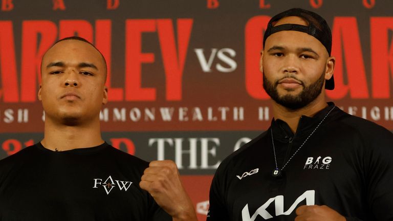 Frazer Clarke and Fabio Wardley are set to face off for the British and Commonwealth heavyweight titles 