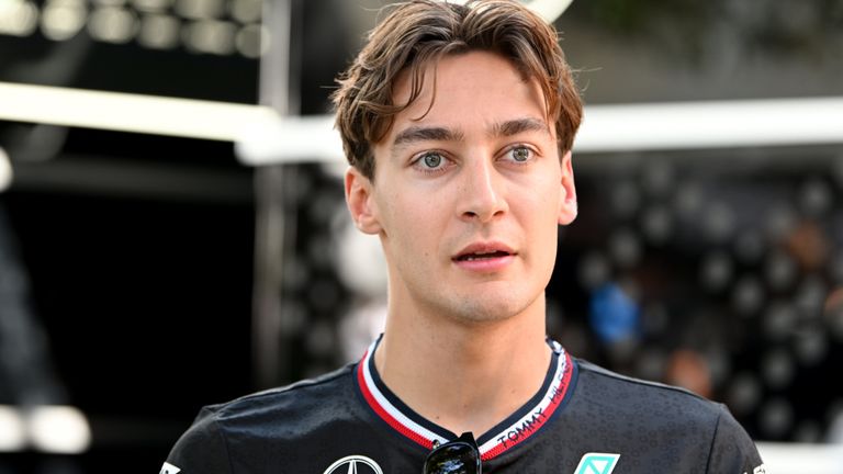 MELBOURNE GRAND PRIX CIRCUIT, AUSTRALIA - MARCH 21: George Russell, Mercedes-AMG F1 Team during the Australian GP at Melbourne Grand Prix Circuit on Thursday March 21, 2024 in Melbourne, Australia. (Photo by Mark Sutton / Sutton Images)