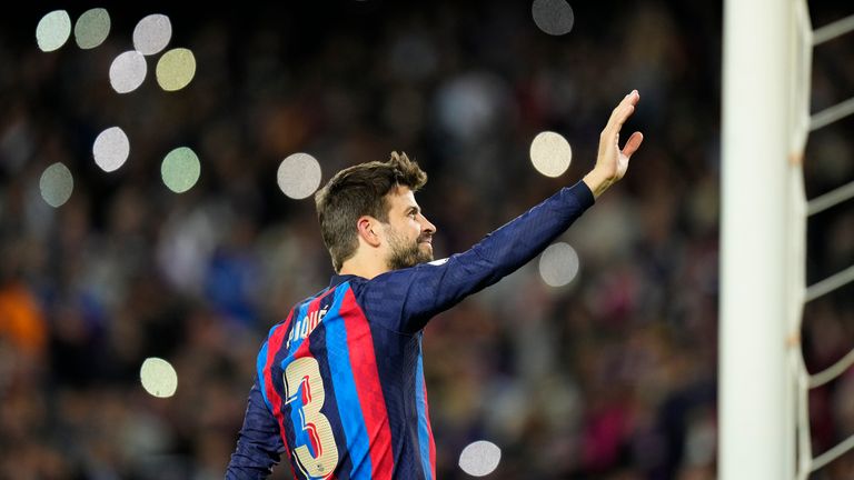 Pique called time on his glittering career in 2022