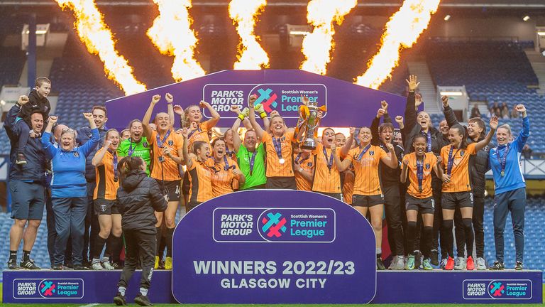Glasgow City won the SWPL after a last-minute winner on the final day of the season at Ibrox