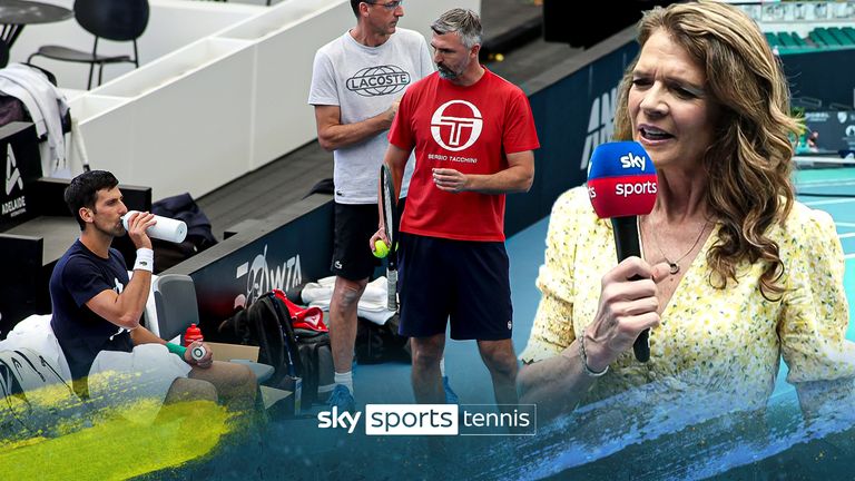 Annabel Croft wonders if Novak Djokovic has a new coach lined up after parting ways with Goran Ivanisevic