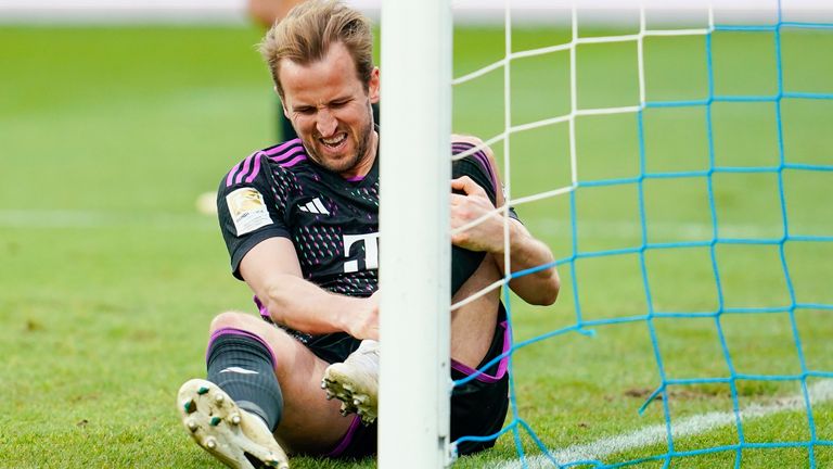 Harry Kane limped out of Bayern Munich's win on Saturday with an ankle injury