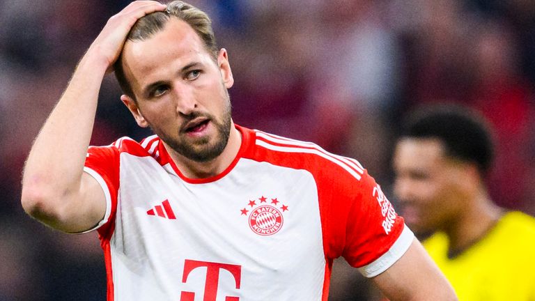 Harry Kane missed some key chances and had a goal disallowed as Bayern Munich lost 2-0 to Borussia Dortmund