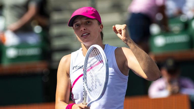 Iga Swiatek beat Yulia Putintseva to advance to the last eight at the Indian Wells