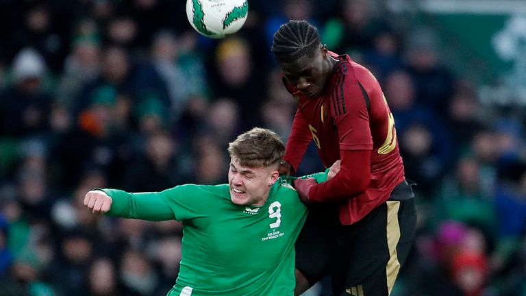 Ireland's Evan Ferguson missed a penalty in Ireland 0-0 draw with Belgium